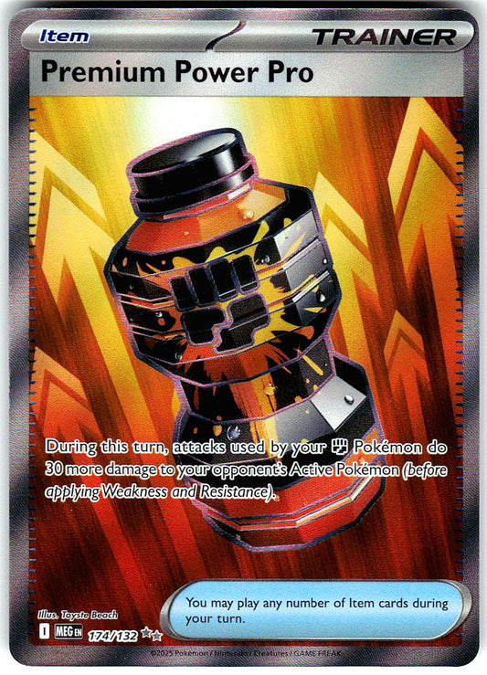 Premium Power Pro 174/132 Double Rare Mega Evolution Pokemon Holo Near Mint