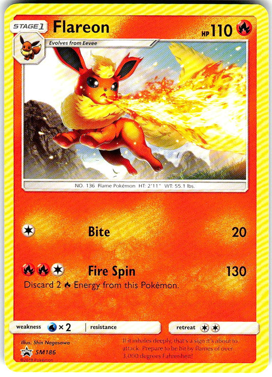Flareon - (Let's Play, Eevee!) SM186 Promo Sun & Moon Promo Pokemon LP
