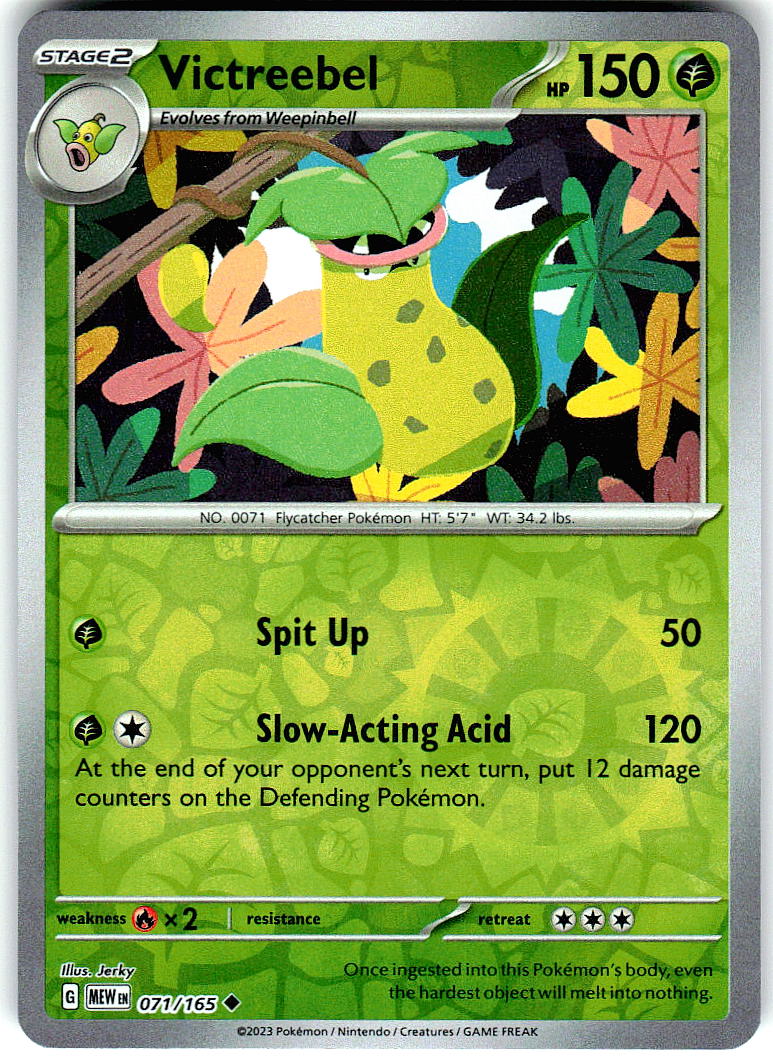 Victreebel 071/165 Uncommon 151 Pokemon Reverse Holo Near Mint