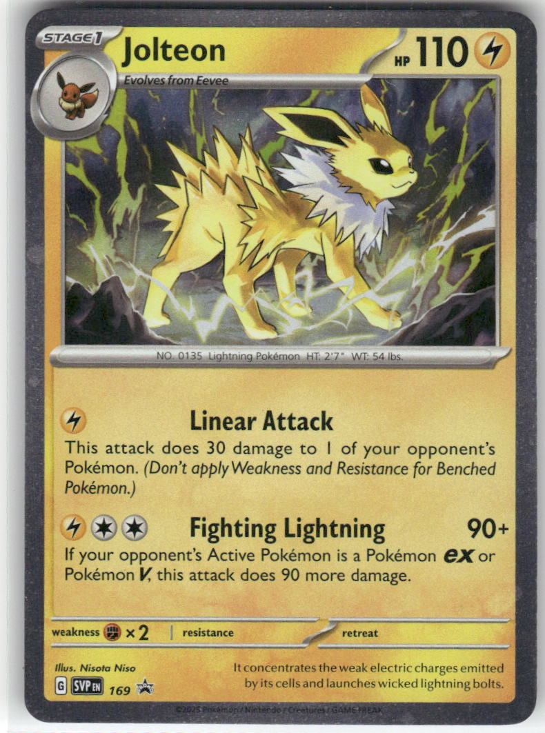 Jolteon (Cosmos Holo) 169 Rare Scarlet & Violet Promo Pokemon Near Mint