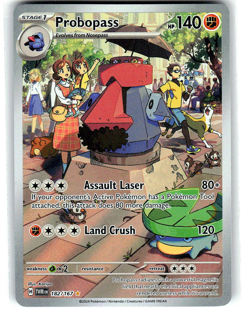 Probopass 182/167 Illustration Rare Twilight Masquerade Pokemon Holo Near Mint
