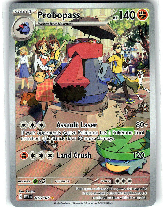 Probopass 182/167 Illustration Rare Twilight Masquerade Pokemon Holo Near Mint