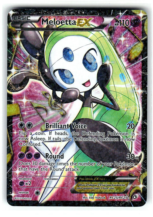 Meloetta EX (Full) RC25/RC25 Legendary Treasures: Radiant Collection Pokemon LP