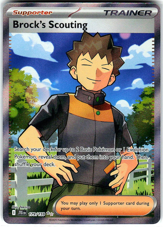 Brock's Scouting 179/159 Double Rare Journey Together Pokemon Holo Near Mint