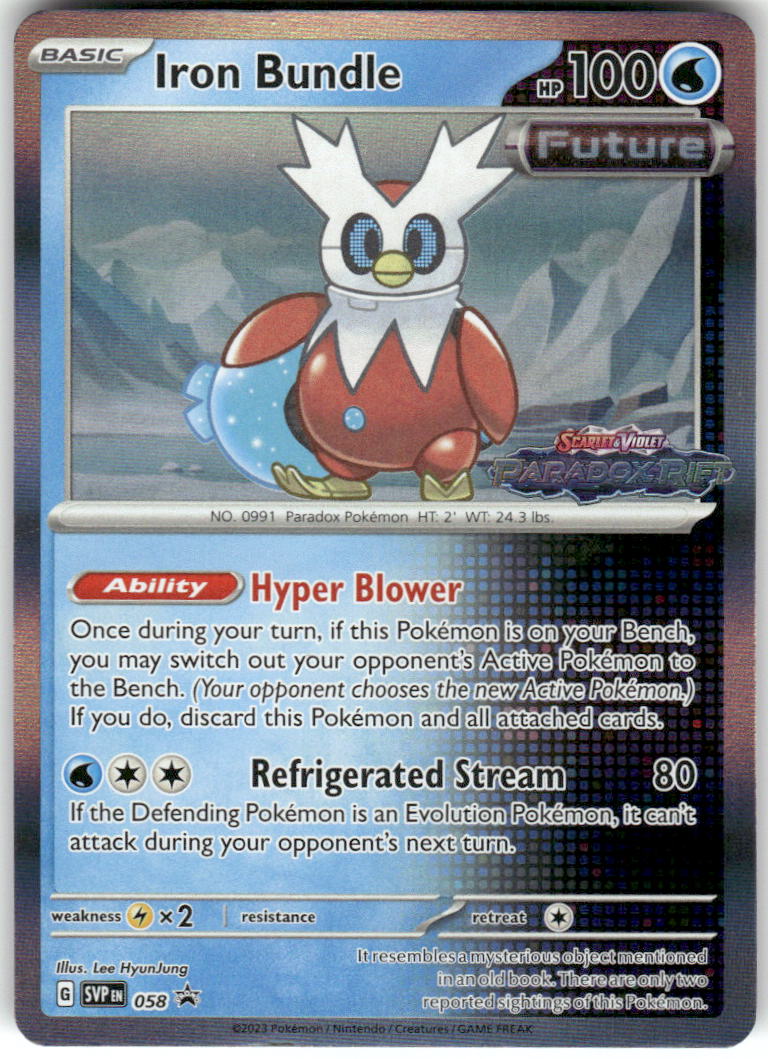 Iron Bundle (Prerelease) 058 Holo Promo Scarlet & Violet Promo Pokemon Near Mint