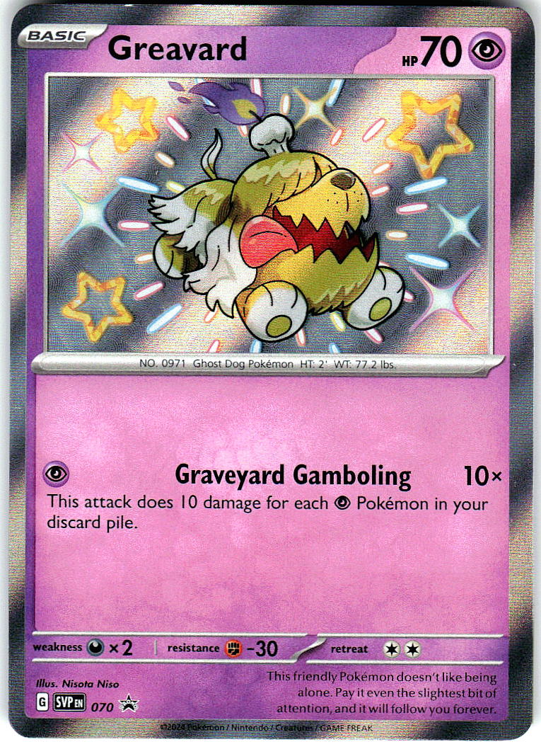 Greavard 070 Holo Promo Scarlet & Violet Promo Pokemon Near Mint