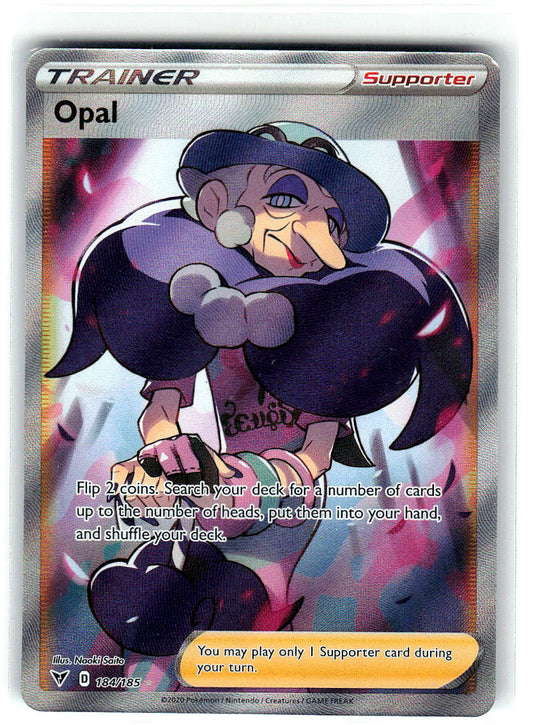 Opal 184/185 Ultra Rare Vivid Voltage Pokemon Holo Near Mint