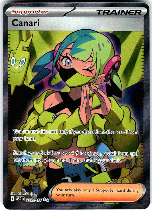Canari 257/217 Double Rare Ascended Heroes Pokemon Holo Near Mint