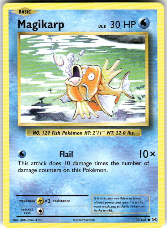 Magikarp 33/108 Common Evolutions Pokemon Near Mint