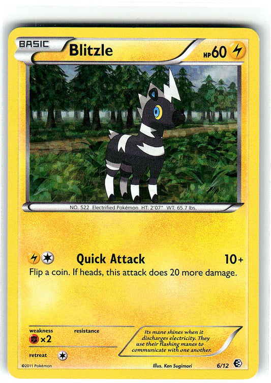 Blitzle 006/012 Holo Promo McDonald's Promos 2011 Pokemon Lightly Played