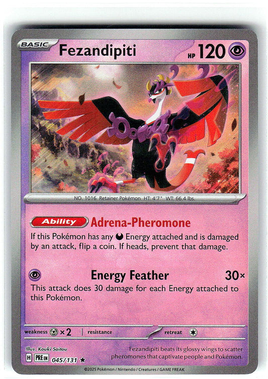 Fezandipiti (Poke Ball Pattern) 045/131 Holo Prismatic Evolutions Pokemon NM