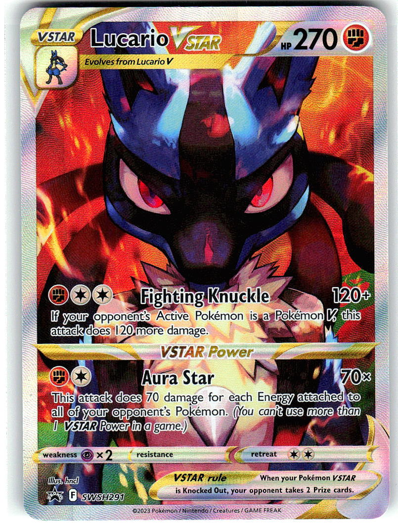 Lucario VSTAR SWSH291 Holo Promo Sword & Shield Promo Pokemon Near Mint