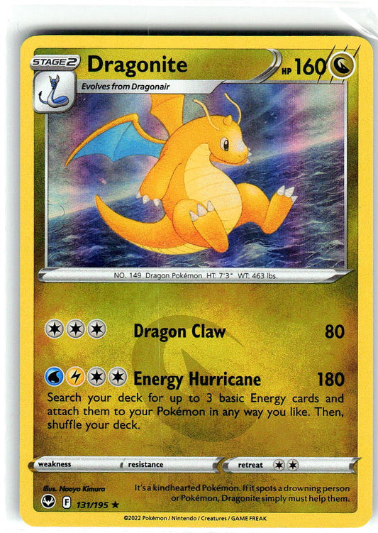 Dragonite 131/195 Holo Rare Silver Tempest Pokemon Near Mint