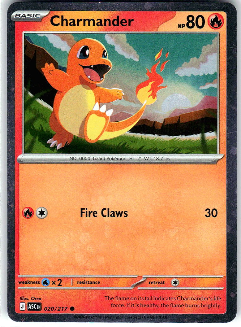 Charmander (Cosmos Holo) 020/217 Miscellaneous Cards & Products Pokemon NM