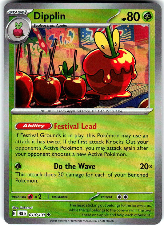 Dipplin (Poke Ball Pattern) 010/131 Holo Prismatic Evolutions Pokemon NM