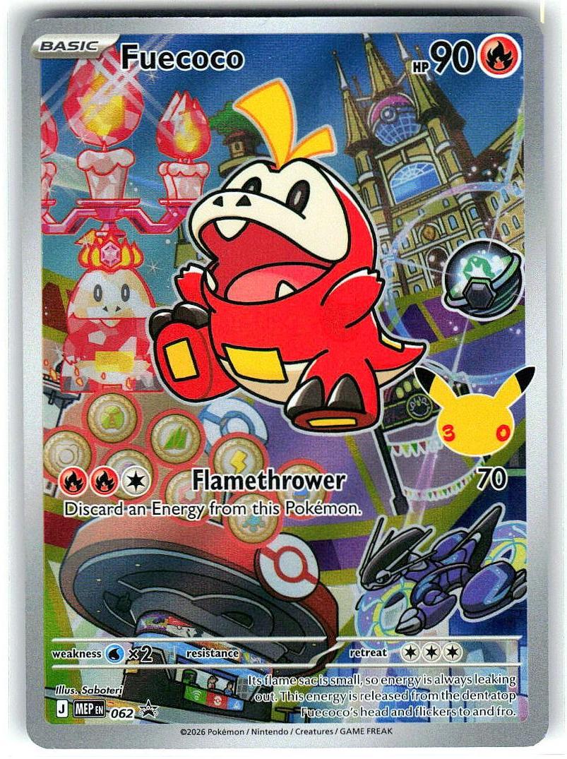 Fuecoco 062 Promo First Partner Collection 2026 Pokemon Holo Near Mint