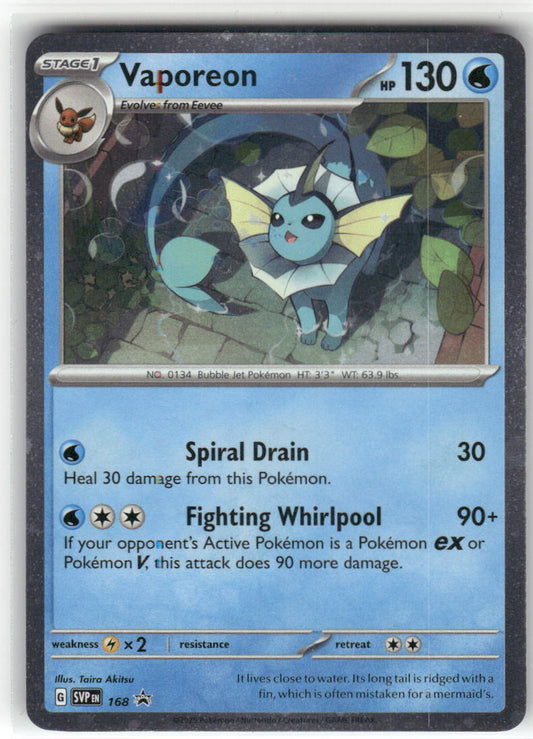 Vaporeon (Cosmos Holo) 168 Promo Scarlet & Violet Promo Pokemon Near Mint