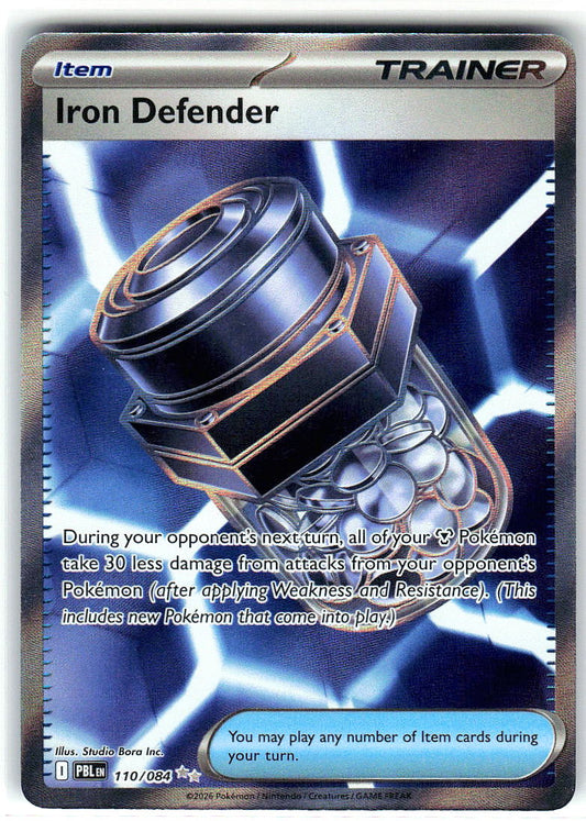 Iron Defender 110/084 Double Rare Pitch Black Pokemon Holo Near Mint
