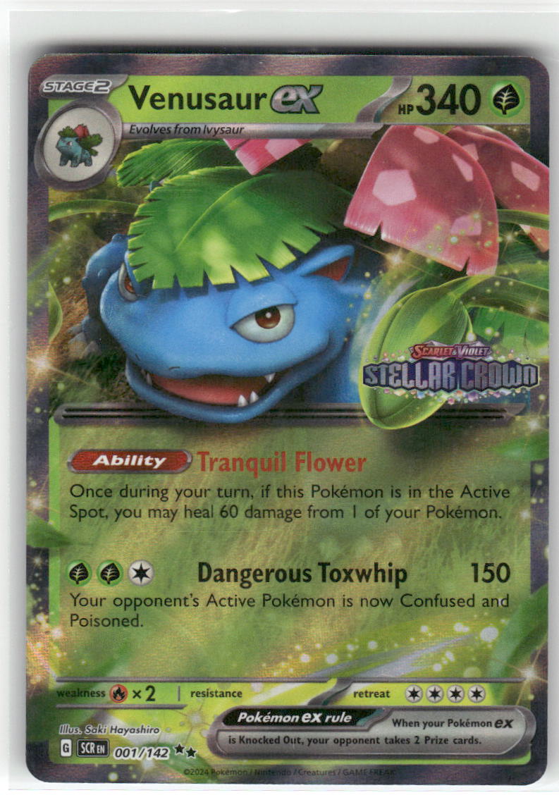 Venusaur ex (Stellar Crown Stamp) Holo Miscellaneous Cards & Products Pokemon NM