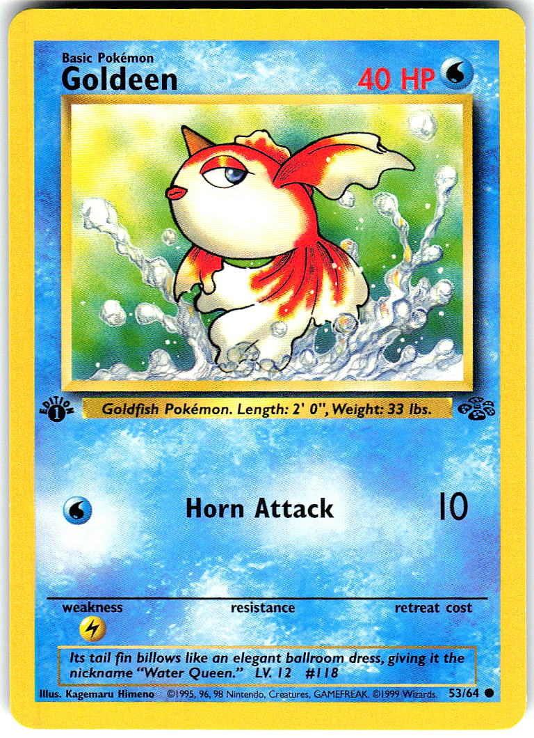 Goldeen 53/64 Common Jungle Pokemon Unlimited Lightly Played
