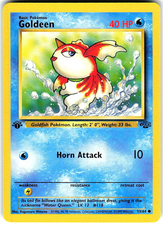 Goldeen 53/64 Common Jungle Pokemon Unlimited Lightly Played