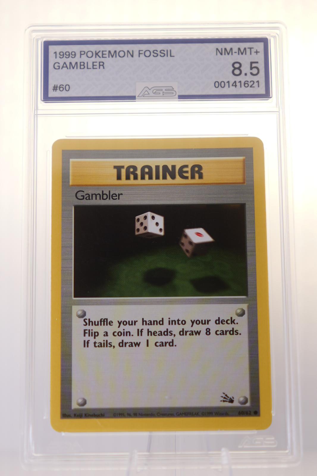 AGS 8.5 - Gambler 60/62 Common Fossil Pokemon Unlimited