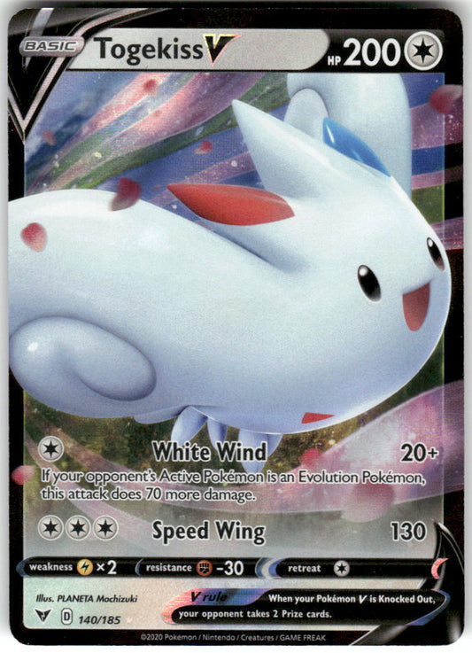 Togekiss V 140/185 Holo Ultra Rare Vivid Voltage Pokemon Near Mint