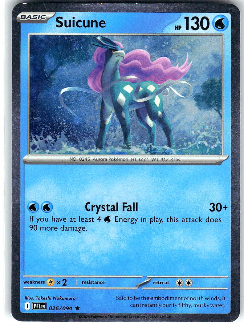 Suicune (Cosmos Holo) 026/094 Rare Miscellaneous Cards & Products Pokemon NM