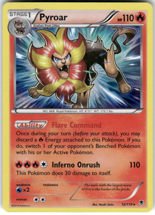 Pyroar (Cosmos Holo) 012/119 Promo Blister Exclusives Pokemon Moderately Played