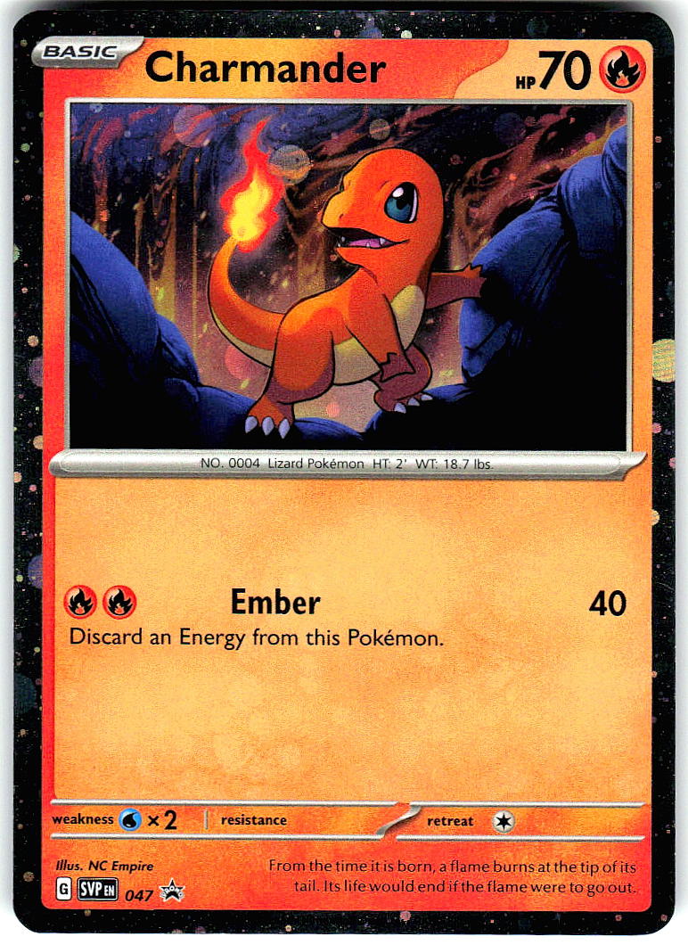 Charmander (Cosmos Holo) 047 Promo Scarlet & Violet Promo Pokemon Lightly Played