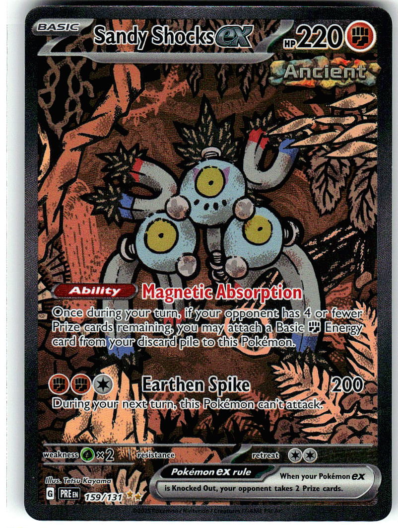 Sandy Shocks ex 159/131 Prismatic Evolutions Pokemon Holo NM