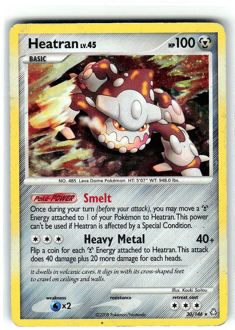 Heatran (DP Legends Awakened) 30/146 Holo Rare Deck Exclusives Pokemon HP