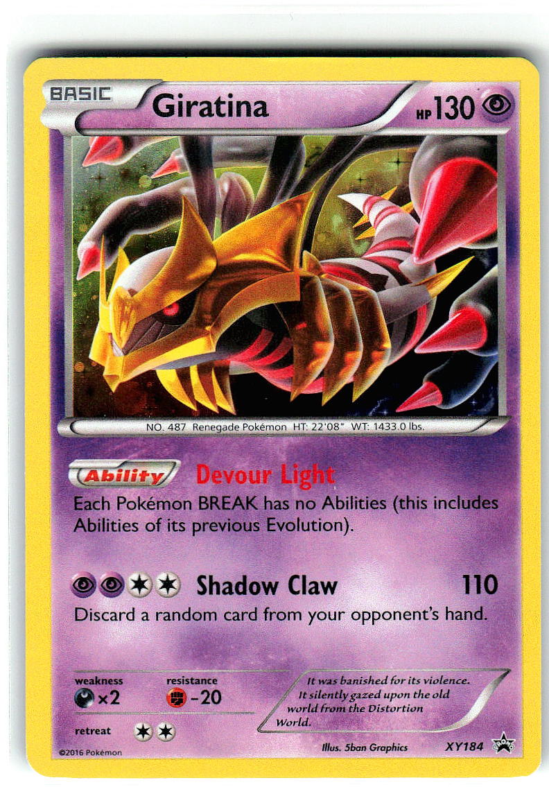 Giratina XY184 Holo Promo XY Promo Pokemon Lightly Played