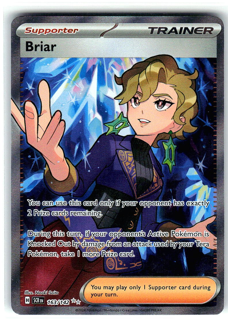 Briar 163/142 Double Rare Stellar Crown Pokemon Holo Near Mint
