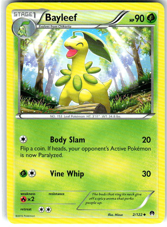 Bayleef 2/122 Uncommon BREAKpoint Pokemon Lightly Played