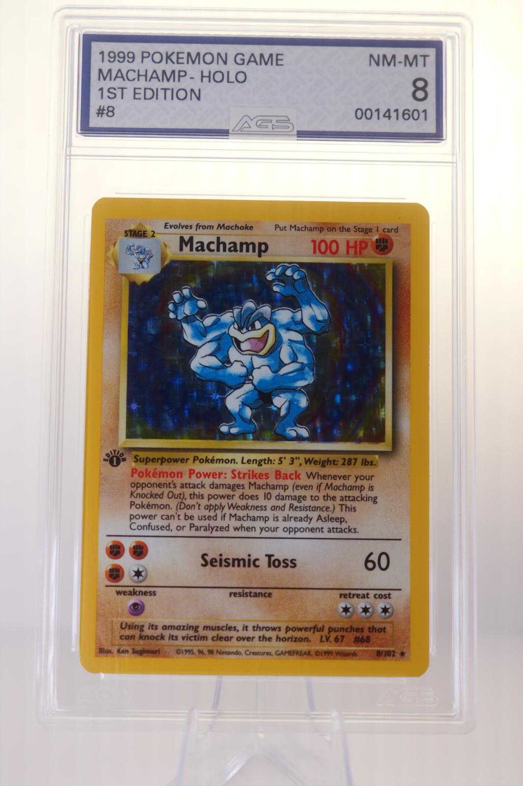 AGS 8 - Machamp 8/102 Holo Rare Deck Exclusives Pokemon 1st Edition Holo