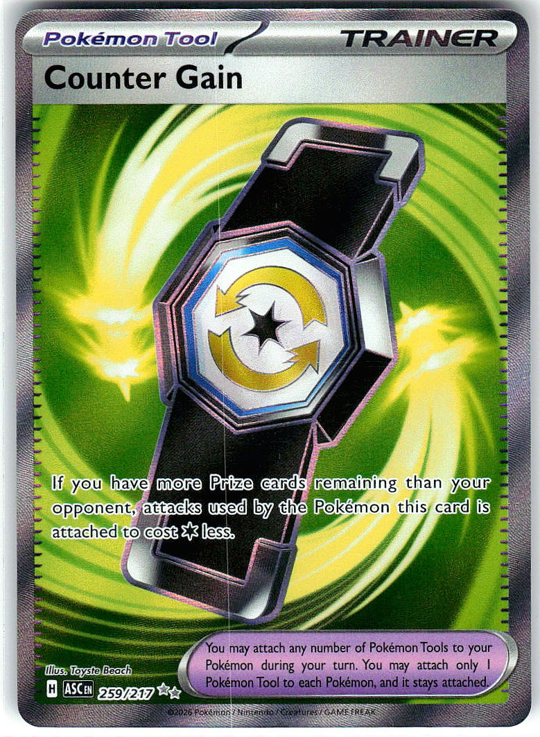 Counter Gain 259/217 Double Rare Ascended Heroes Pokemon Holo Near Mint