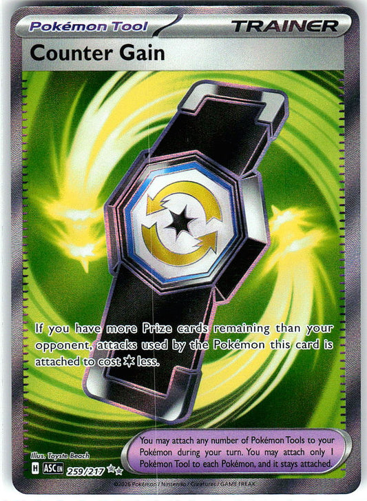Counter Gain 259/217 Double Rare Ascended Heroes Pokemon Holo Near Mint