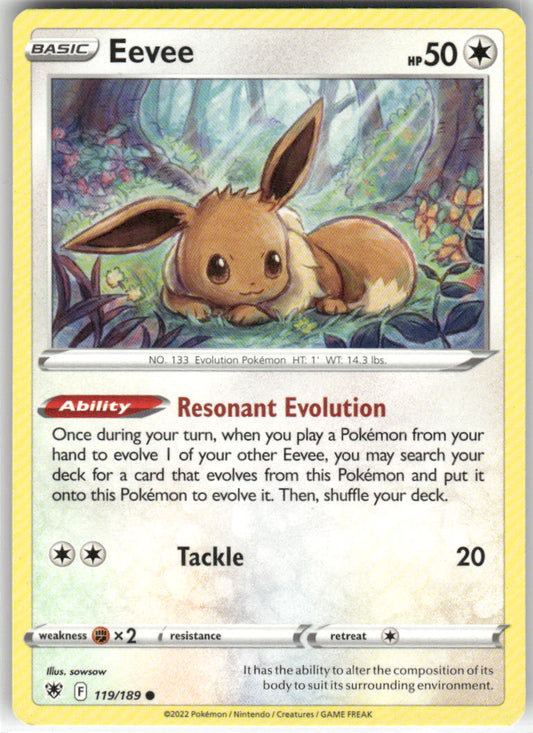 Eevee 119/189 Common Astral Radiance Pokemon Near Mint