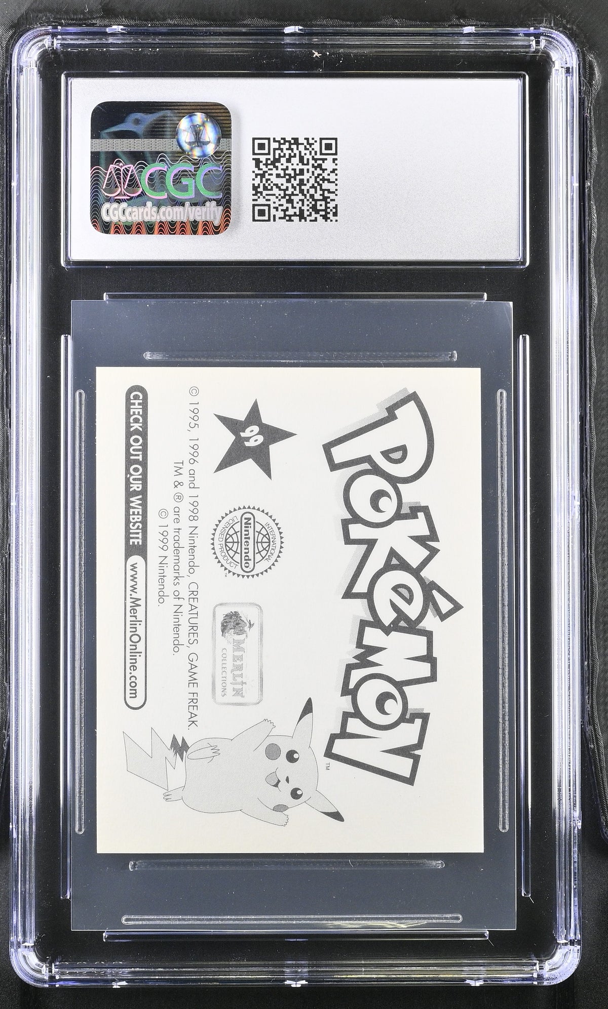 Kingler 99 Series 1 Pokemon Merlin CGC 10 Gem Mint