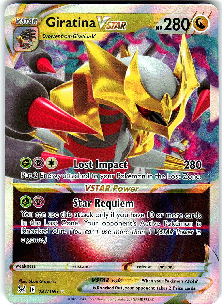 Giratina VSTAR 131/196 Holo Ultra Rare Lost Origin Pokemon Near Mint