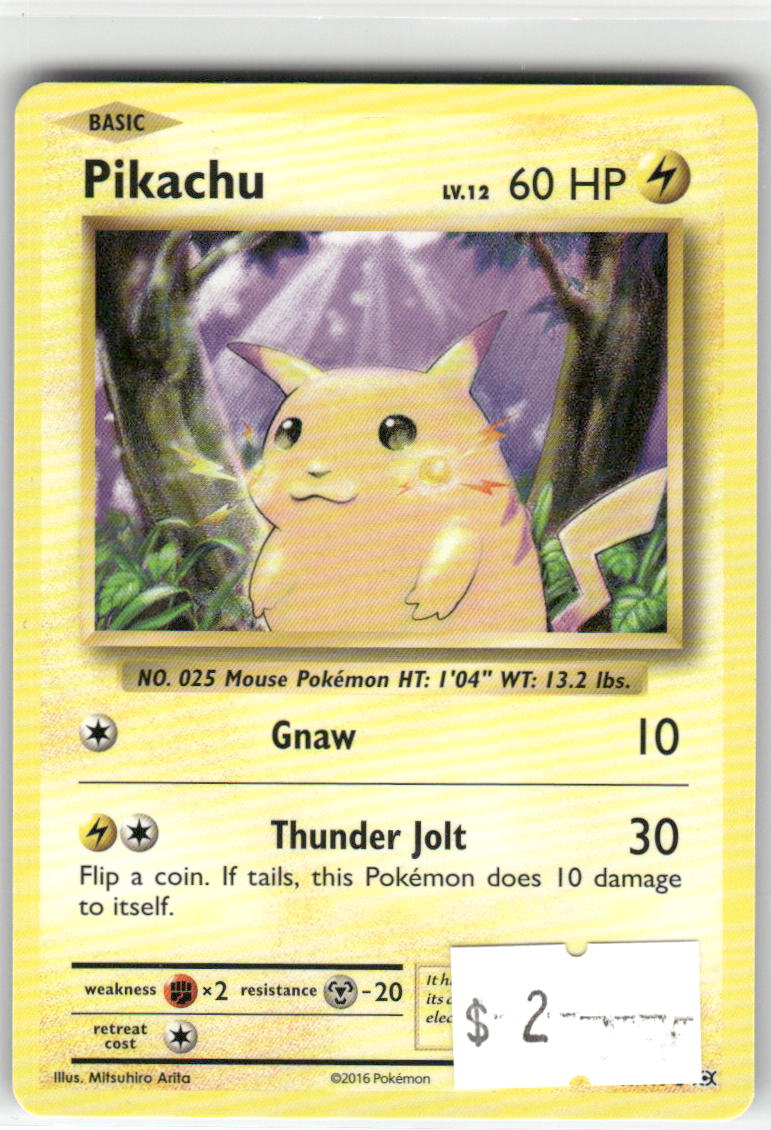 Pikachu 35/108 Common Evolutions Pokemon Near Mint