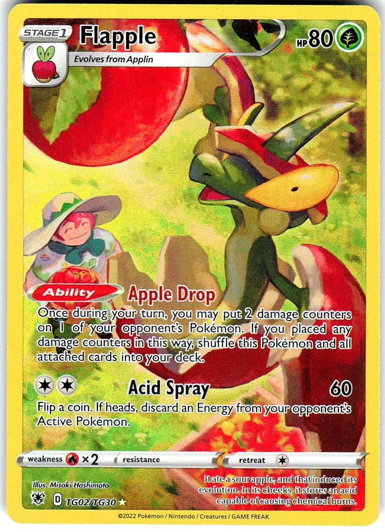 Flapple TG02/TG30 Holo Astral Radiance Trainer Gallery Pokemon LP