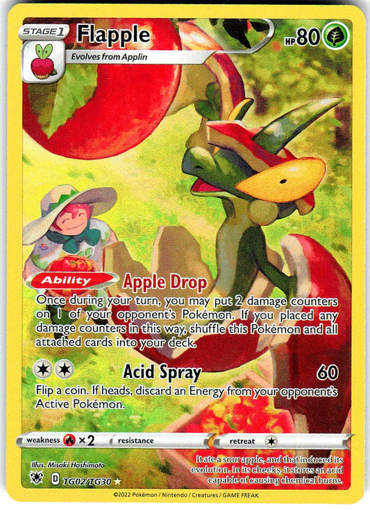 Flapple TG02/TG30 Holo Astral Radiance Trainer Gallery Pokemon LP