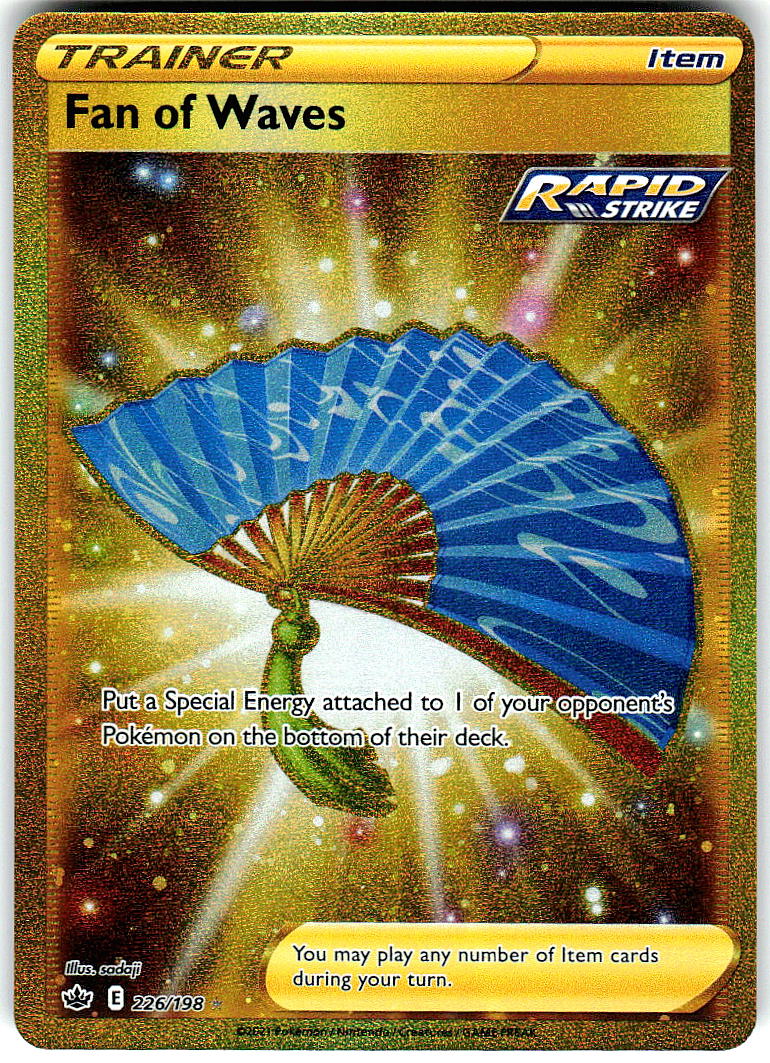 Fan of Waves 226/198 Secret Rare Chilling Reign Pokemon Holo Near Mint