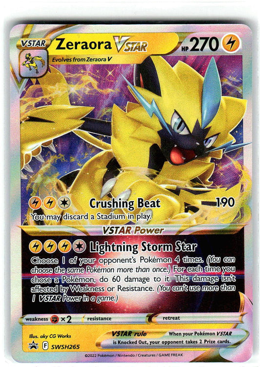 Zeraora VSTAR SWSH265 Holo Promo Sword & Shield Promo Pokemon Near Mint