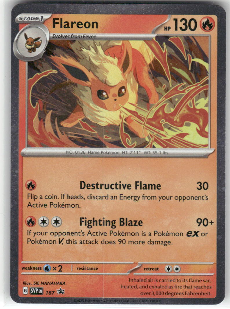 Flareon (Cosmos Holo) 167 Promo Scarlet & Violet Promo Pokemon Near Mint