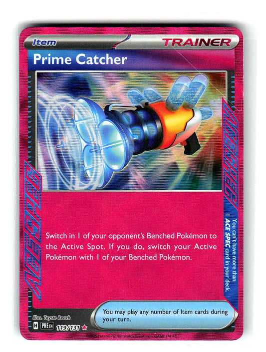 Prime Catcher 119/131 Holo ACE SPEC Prismatic Evolutions Pokemon Near Mint