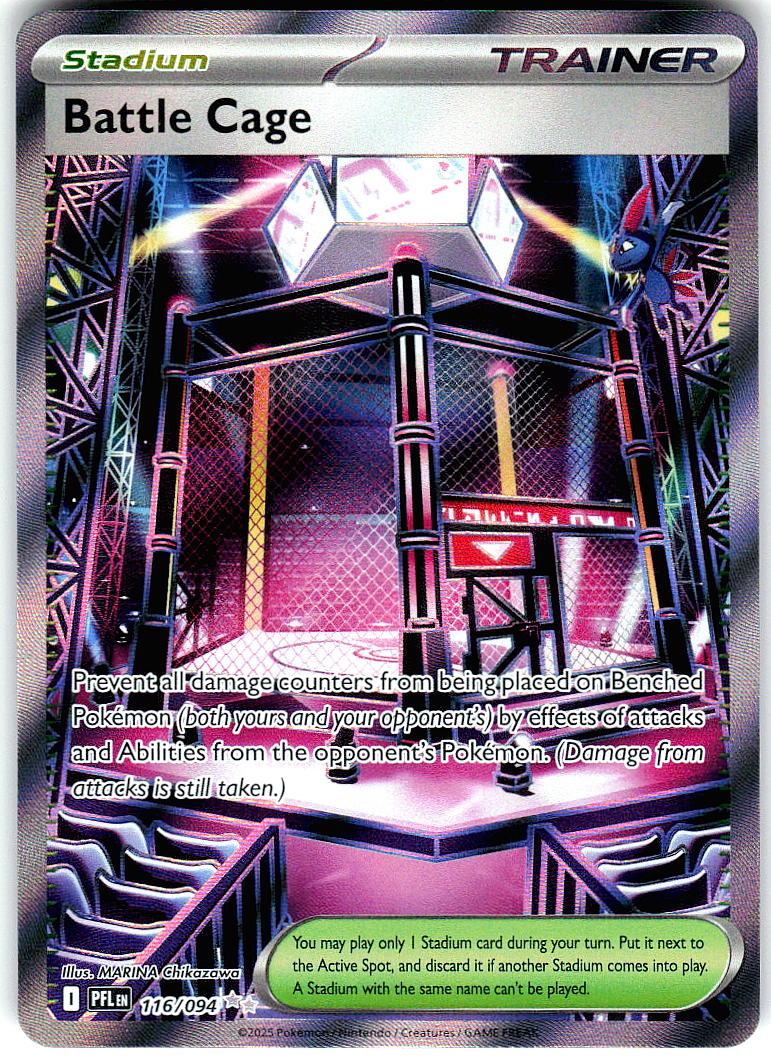 Battle Cage 116/094 Double Rare Phantasmal Flames Pokemon Holo Near Mint