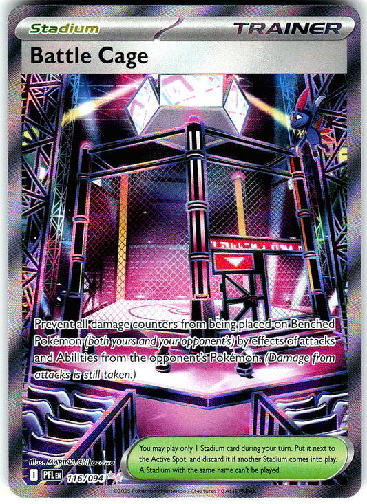Battle Cage 116/094 Double Rare Phantasmal Flames Pokemon Holo Near Mint